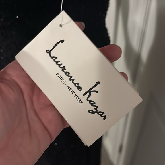 NWT VINTAGE 80’S LAURENCE KAZAR SILK SEQUIN EVENING GOWN FROM HOLT RENFREW SZ S - Picture 5 of 13